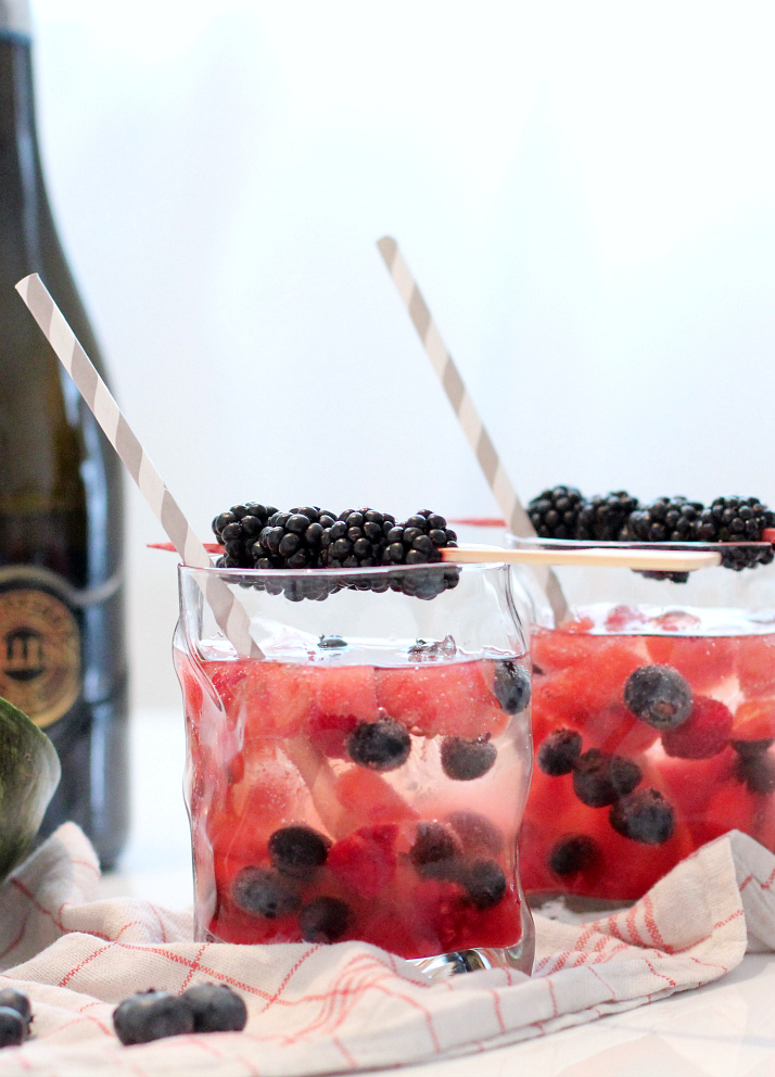 Bubbly Friday: berry blast with watermelon & martini bianco | The Daily Dose