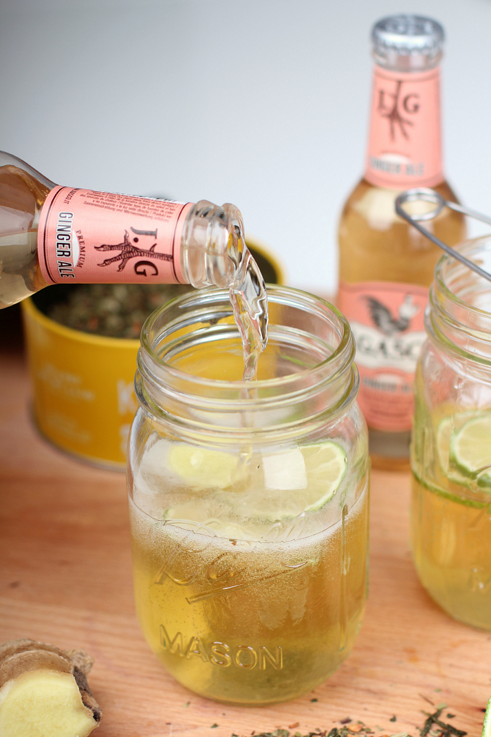Ginger Spritz with green tea | The Daily Dose