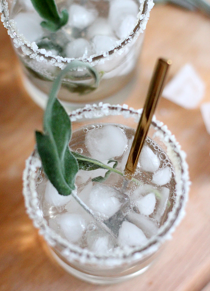 Honey Sage Gin Fizz | The Daily Dose