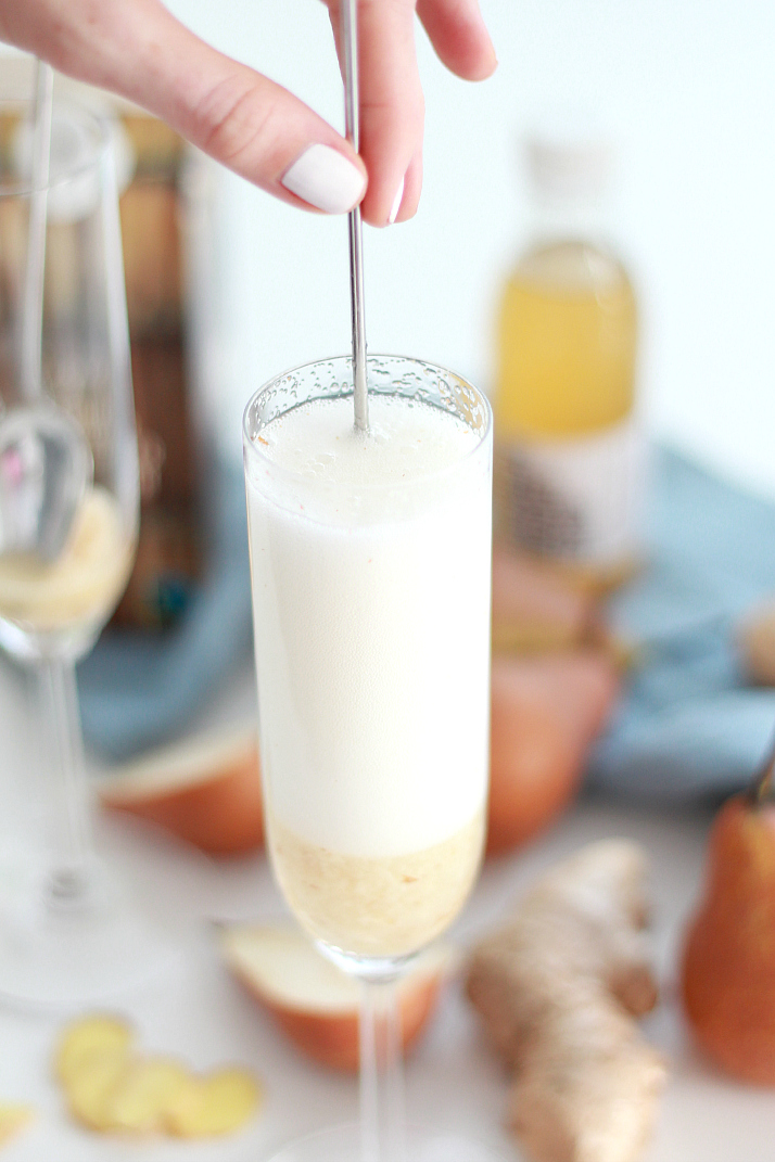 Ginger Pear Mimosas | The Daily Dose