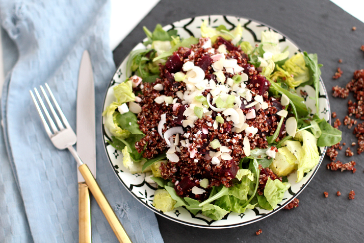 Rezept: Roter Quinoa Salat mit Feta | Love Daily Dose