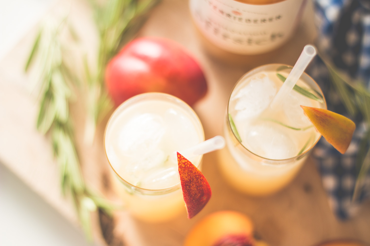 Rosemary Peach Fizz | The Daily Dose