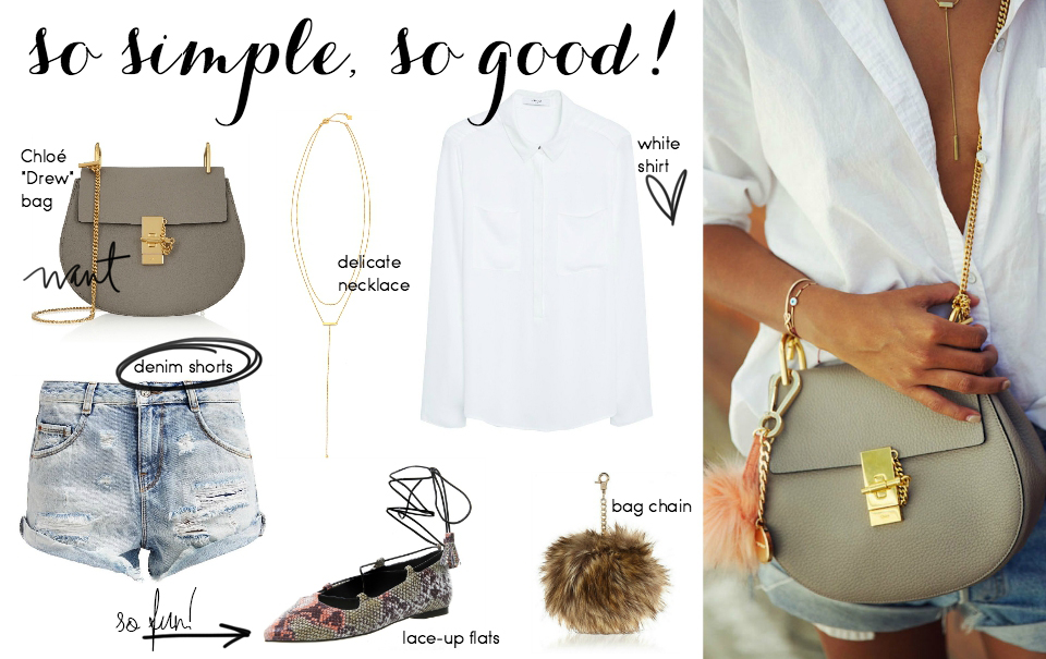 Steal Her Style: White Shirt + Cut-Offs