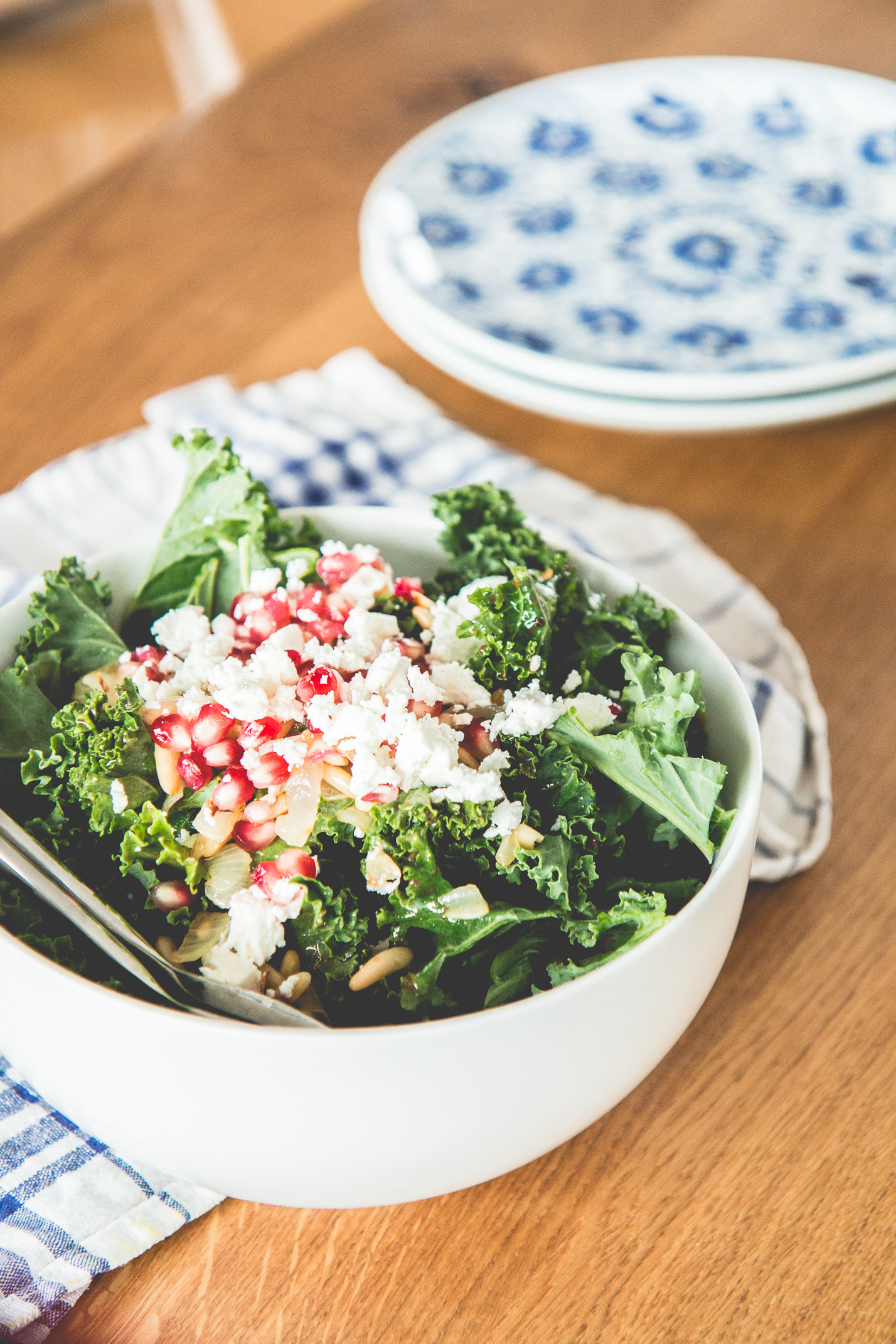 Pomegranate Kale Salad Recipe | Love Daily Dose