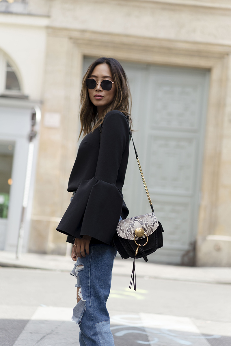 Steal Her Style: Bell Sleeves and Ripped Jeans | Love Daily Dose