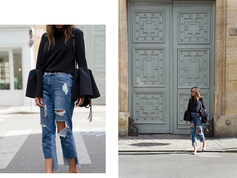 Steal Her Style: Bell Sleeves and Ripped Jeans | Love Daily Dose
