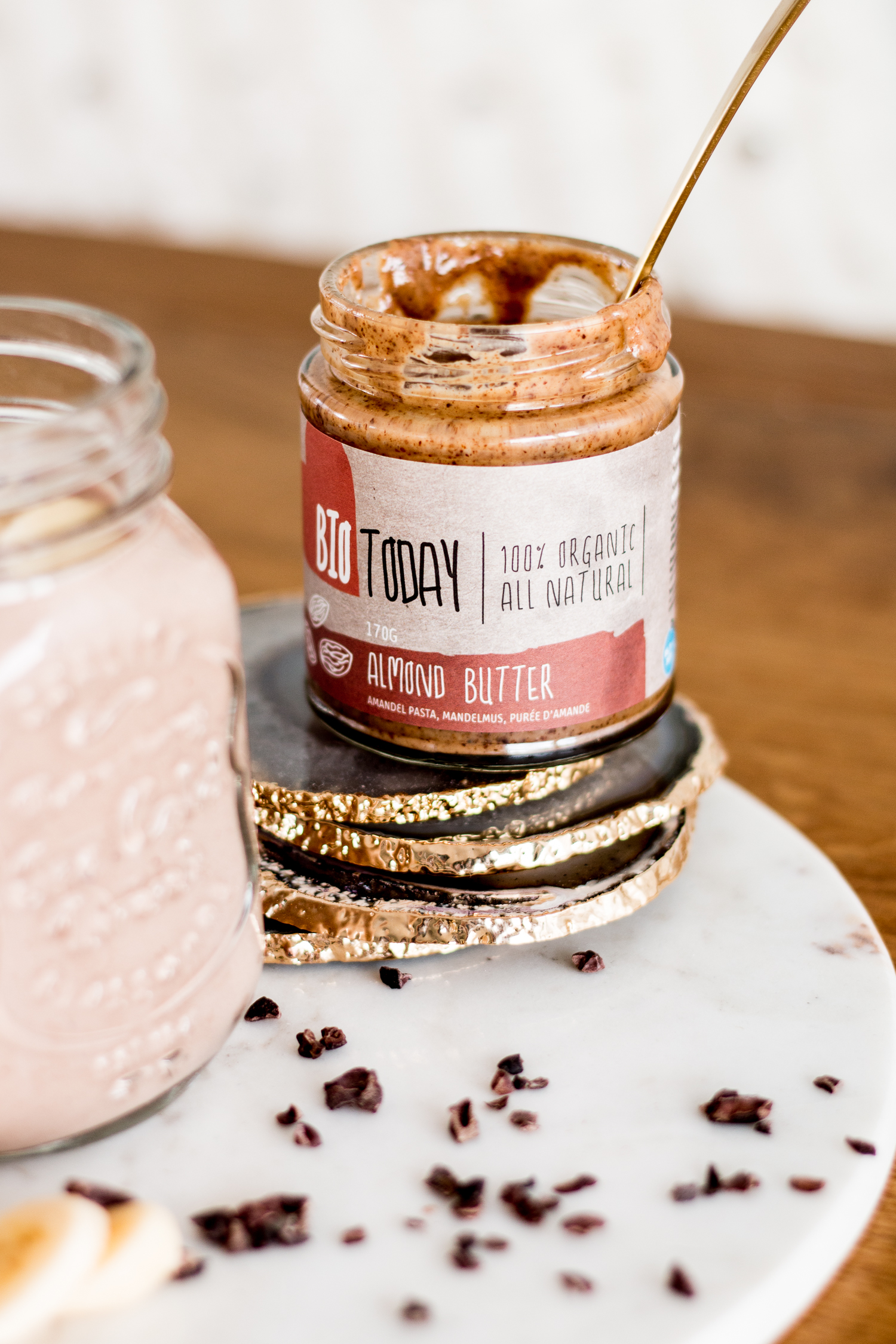 Almond Butter Protein Smoothie for Breakfast | Love Daily Dose