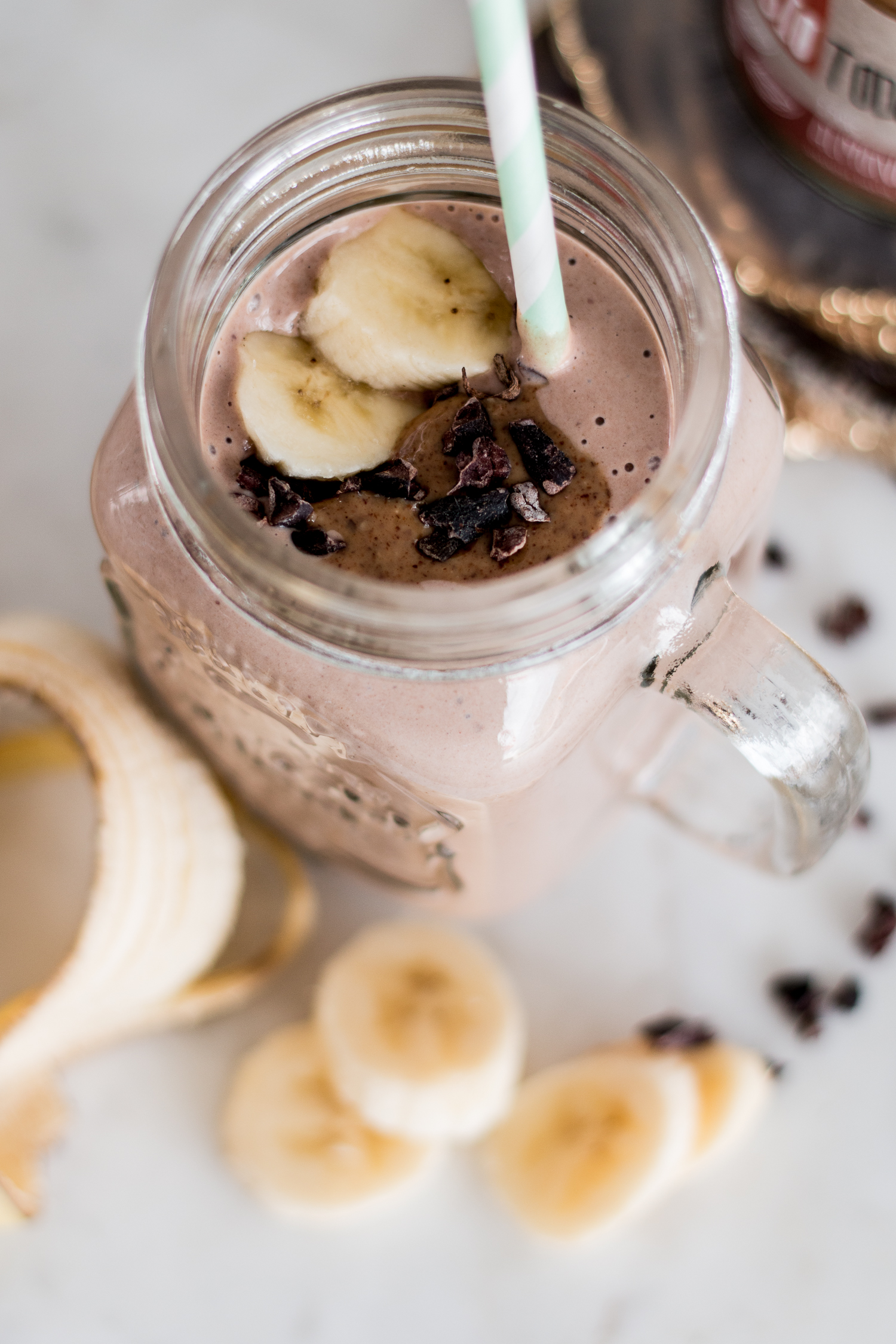 Almond Butter Protein Smoothie for Breakfast | Love Daily Dose