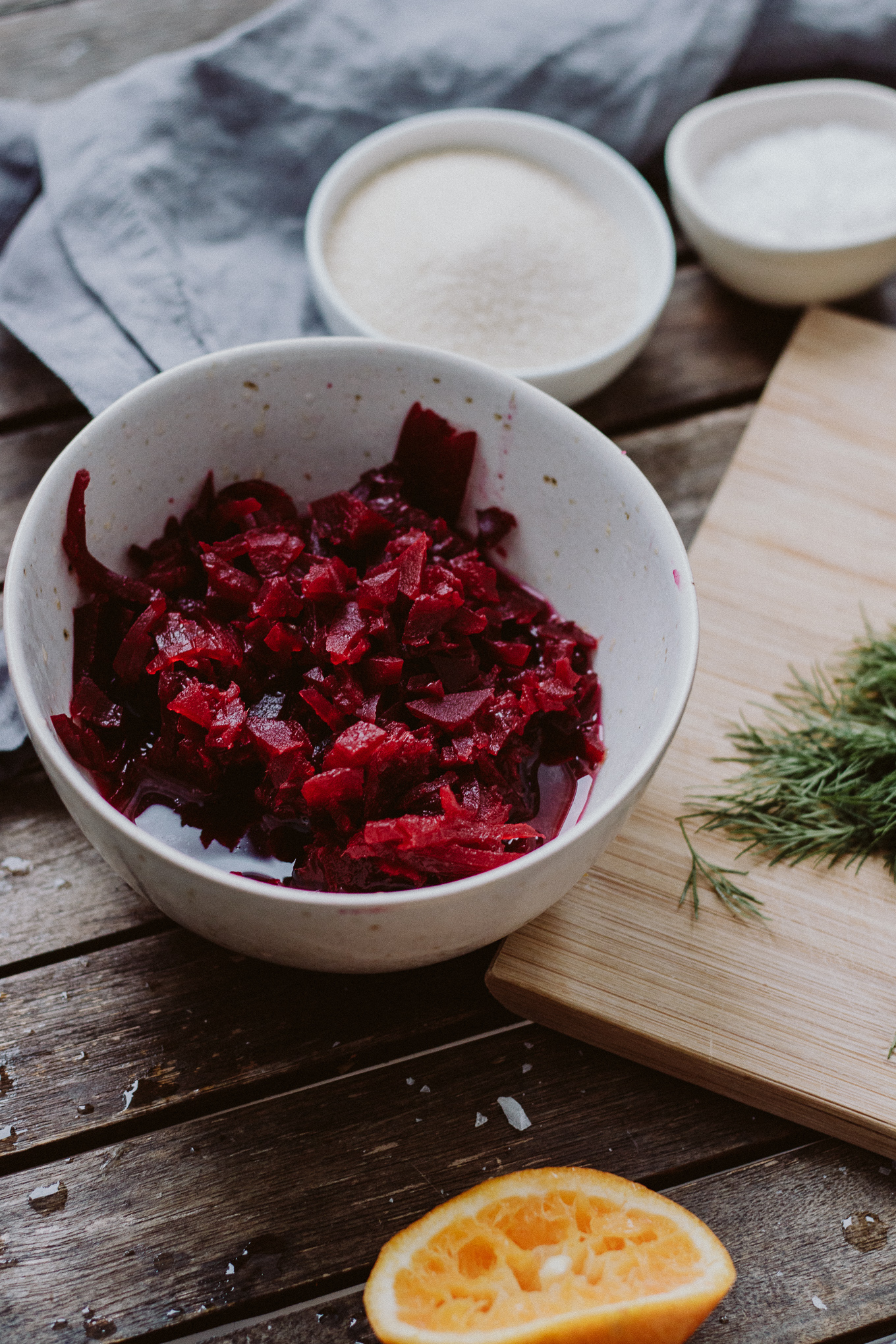 The Daily Dose Rezept gebeizte Lachsforelle mit roter Beete