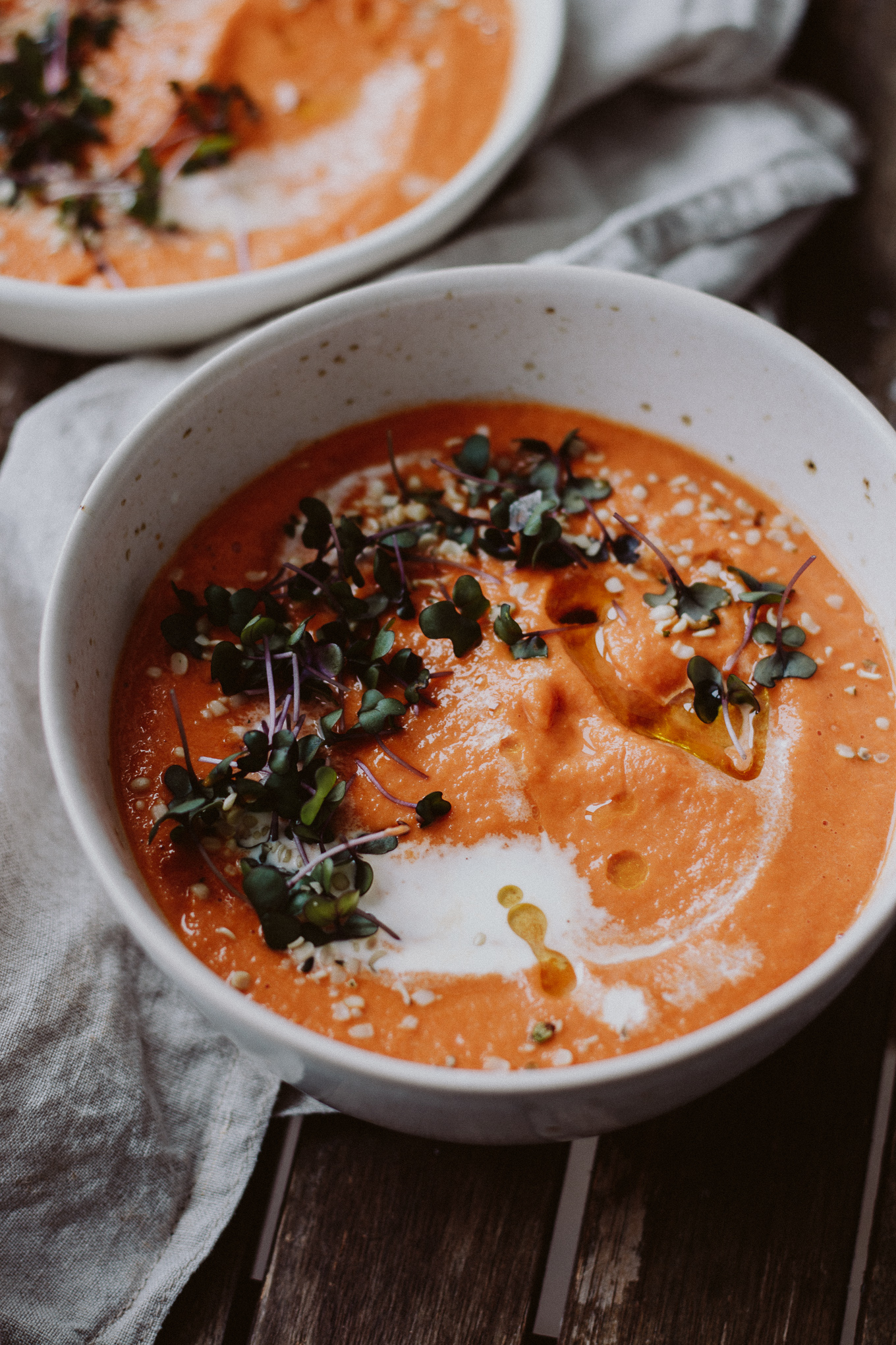 The Daily Dose Rezept vegan vegetarisch Tomaten Erdnuss Suppe