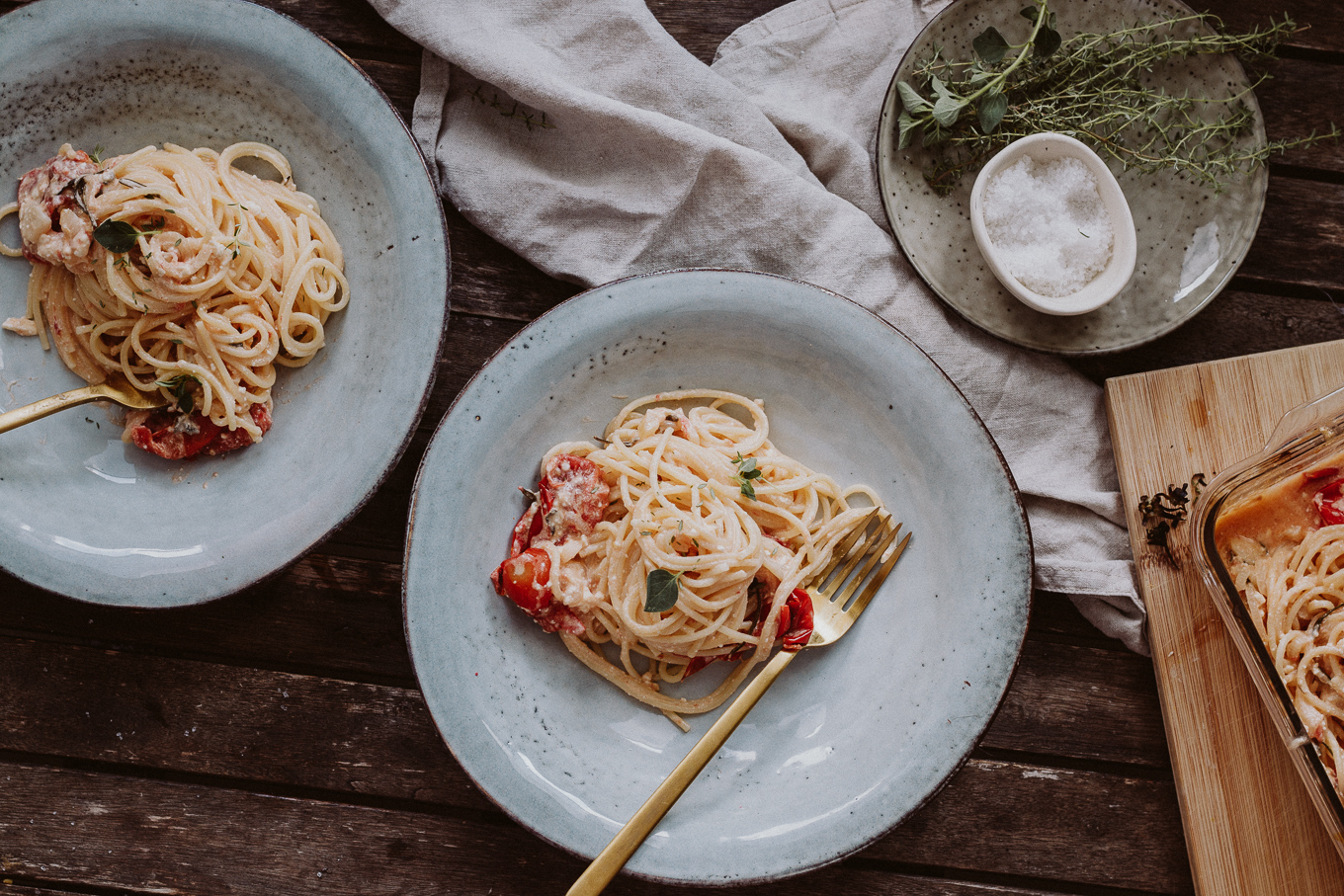 The Daily Dose Rezept Spaghetti mit Pastasoße aus dem Ofen